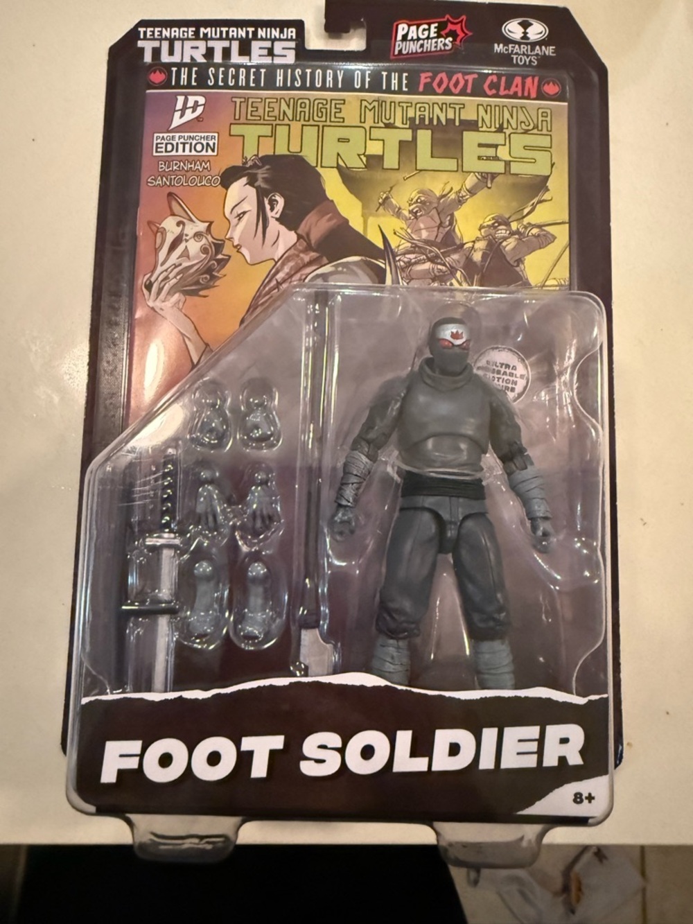 Teenage Mutant Ninja Turtles Foot Soldier Action Figure - Gray